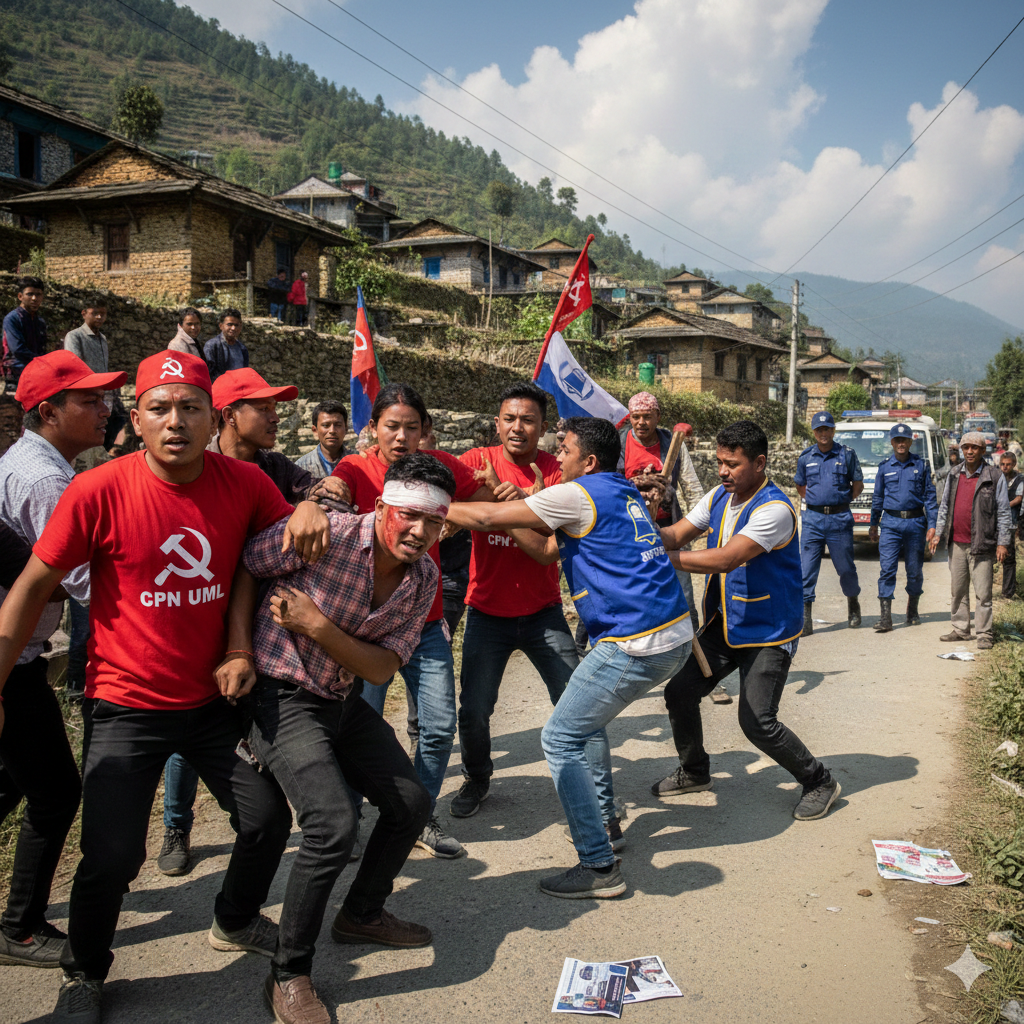 बैतडीमा एमाले र रास्वपा कार्यकर्ताबीच झडप, युवा संघका सदस्यसहित दुई घाइते