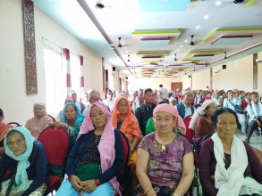 जेष्ठ नागरिक भेला सहित सम्मान तथा स्वास्थ्य जाँच शिविर सम्पन्न ।