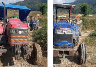 नदीजन्य पदार्थको अवैध उत्खनन तथा ओसार-पसारमा संलग्न ट्याक्टरहरू प्रहरी नियन्त्रणमा