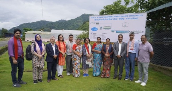 वालिङको फोहोरमैला व्यवस्थापन नमुना बन्दै, बंगलादेशको प्राविधिक टोली अनुभव साट्न वालिङमा