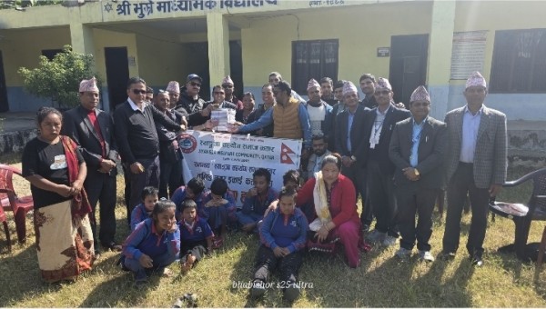 स्याङ्‌जा सहयोग समाज, कतारद्वारा भुम्रे माविमा अपाङ्गता भएका विद्यार्थीहरूलाई आर्थिक सहयोग